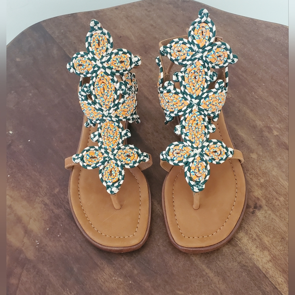 Tory Burch Gladiator Woven Sandals